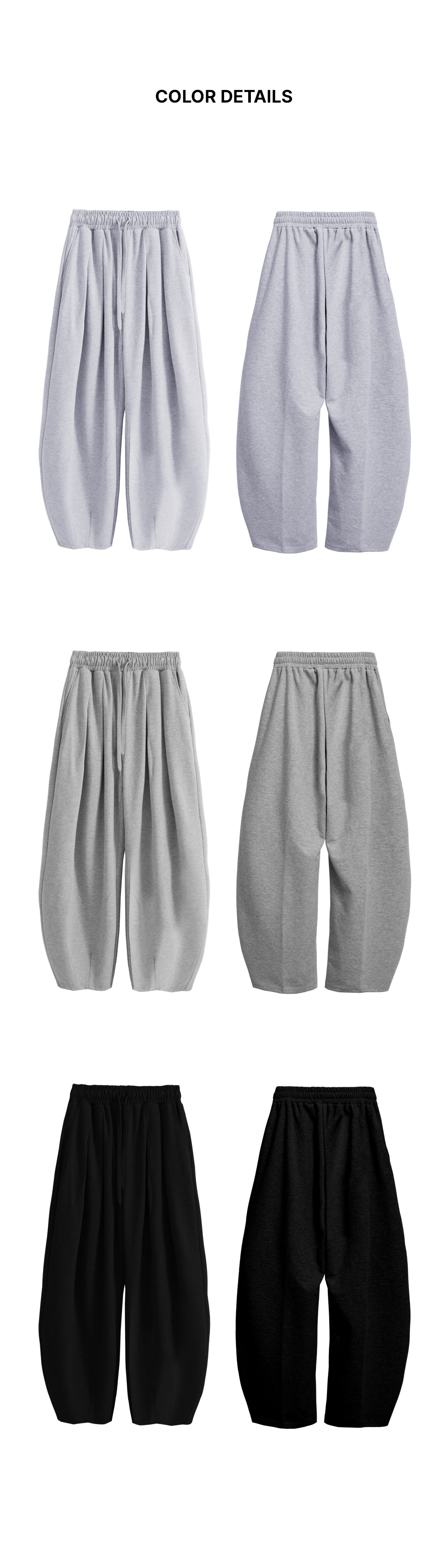 MUSINSA | LIKE THE MOST Pintuck ver2 wide training pants